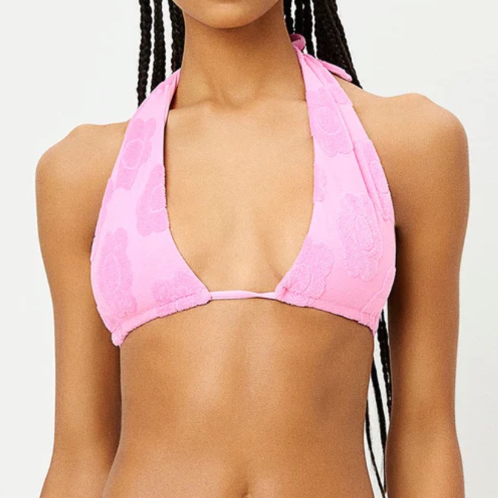 Frankies Bikinis Floral Terry Bikini Set